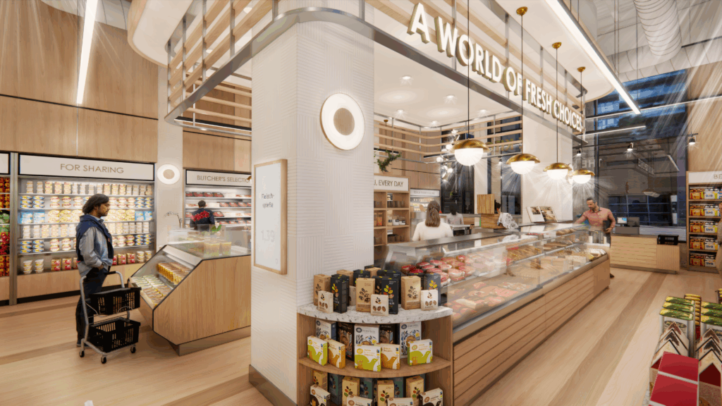 Downtown toronto grocer interior design branding 01