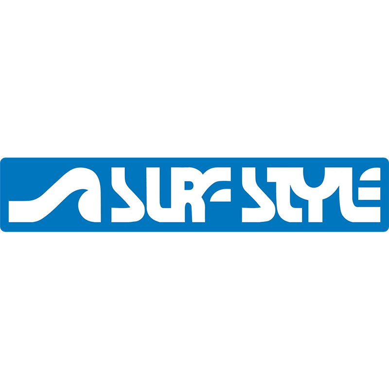 Surf Style Wave with Blue Background 800x800